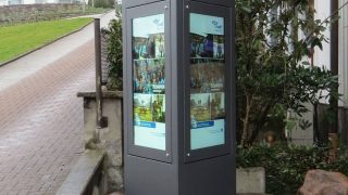 Outdoor-Stele der Volksbank Wickede (Ruhr) eG